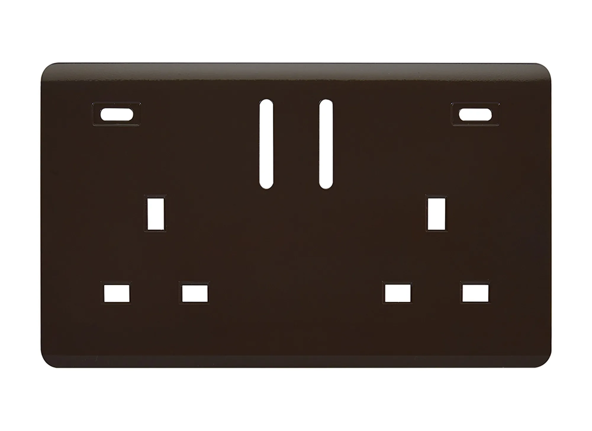 Dark Brown Spare Plate Wiring Accessories Trendi Decorative Screwless